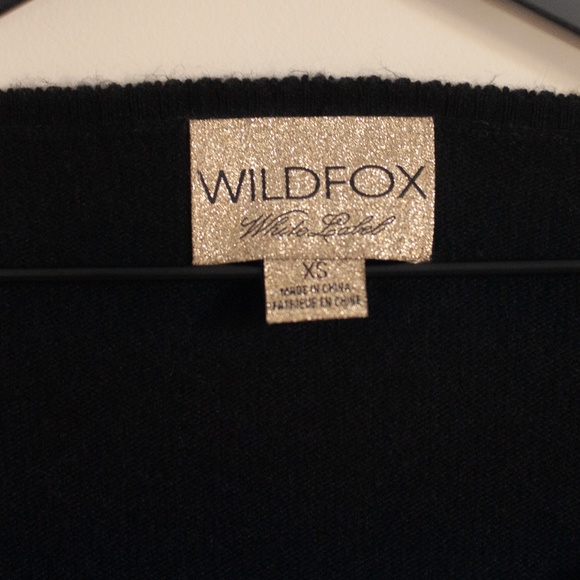 *wildfox* couture white label black sequin sweater - Picture 7 of 8